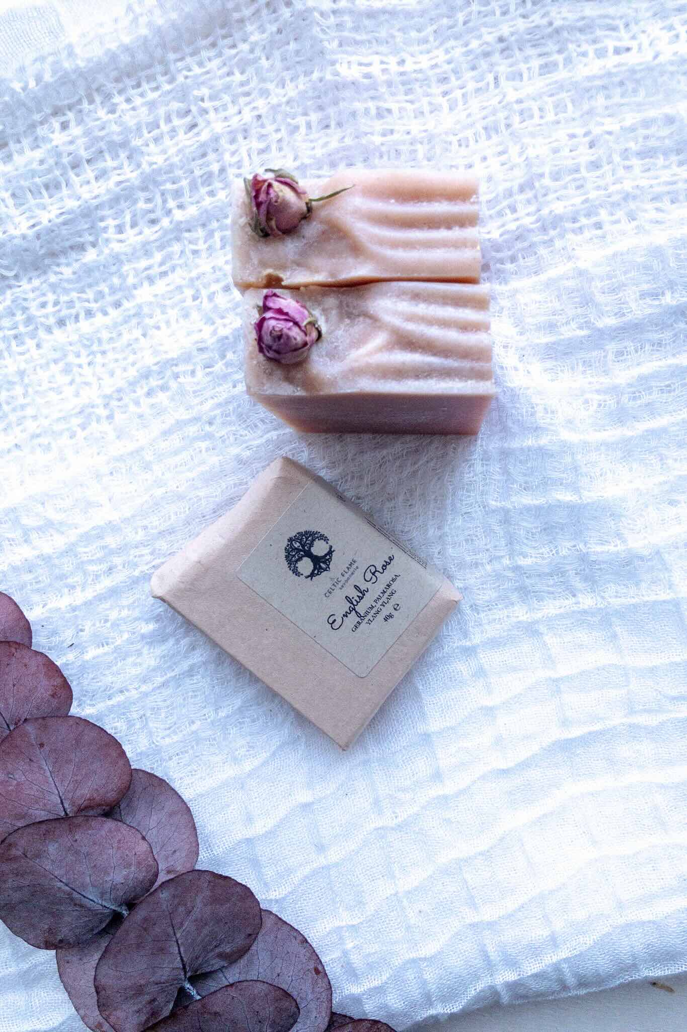 100% Natural English Rose Soap