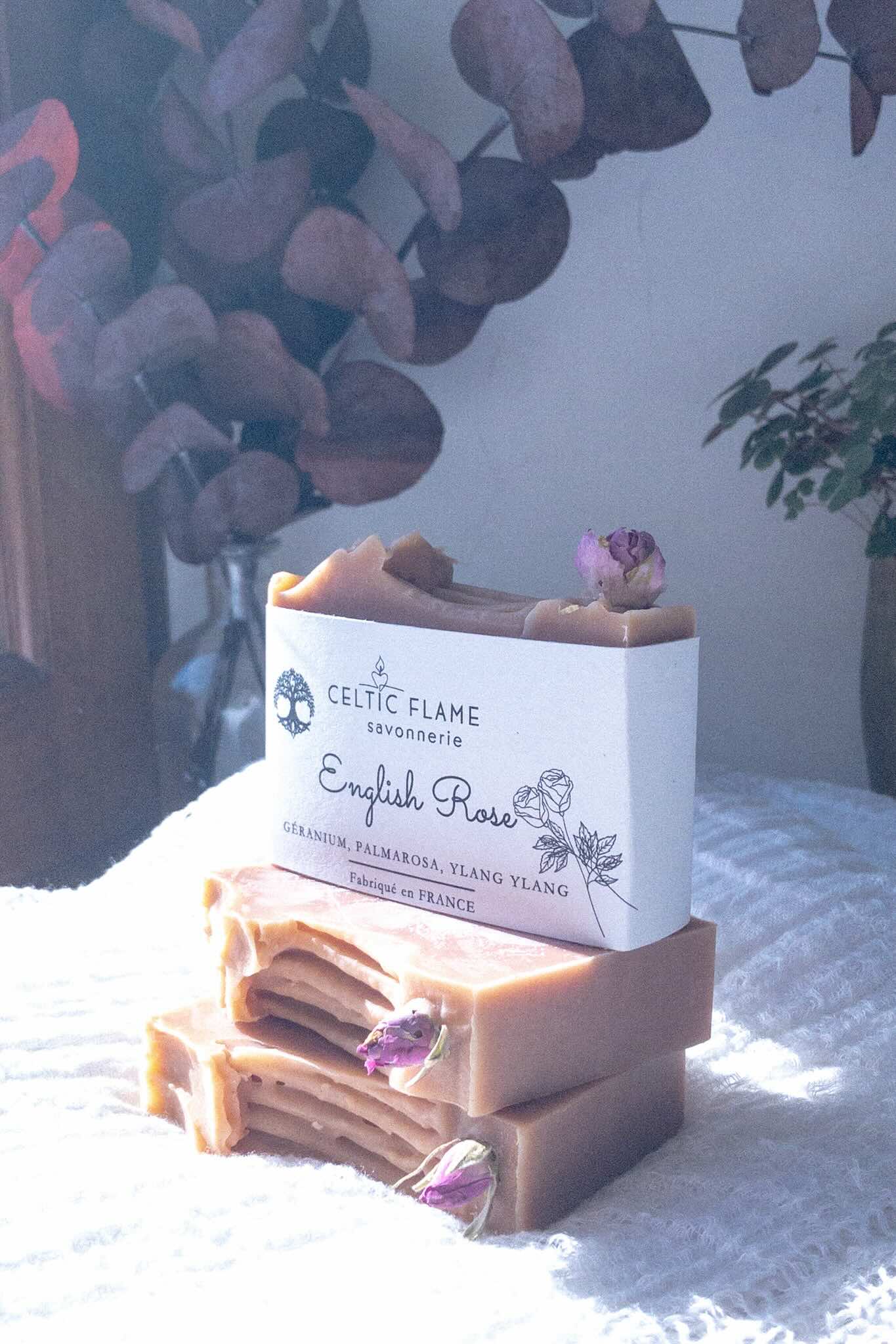 100% Natural English Rose Soap